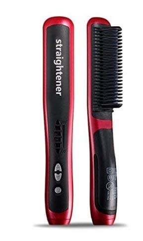 Hair Straightener Brush Fast Detangling Electric Comb, Ceramic Heating Anti-Static Anti-Scald Comb