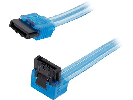 Nippon Labs SATA3L2FT90/180BU 24-Inch Sata Cable with Locking Latch, Blue