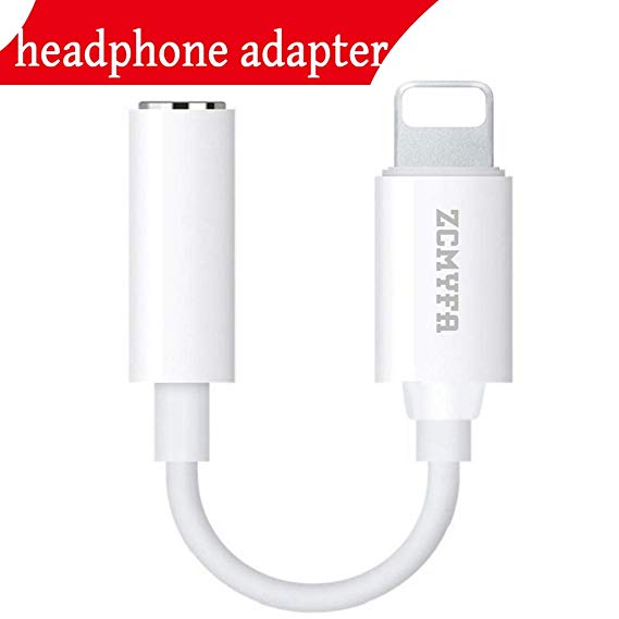 Headphone Adapter 3.5mm Headset/Earphone Jack Adapter Converter AUX Audio Cable for iPhone Adapter Listen to Music Compatible for iPhone 8/8Plus iPhone 7/7Plus Suitable for ios10.3 or Higher Systemr