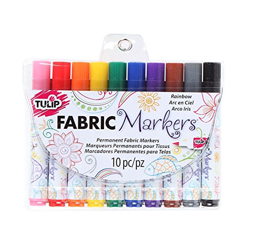 Tulip Fabric Markers 10pk Rainbow