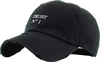 Dad Hat Trust No One Hustle Savage Vibe Baseball Cap Adjustable Cotton Vintage