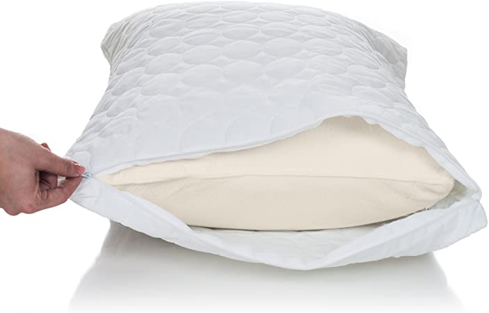 Remedy Cotton Bed Bug and Dust Mite Pillow Protector, Queen