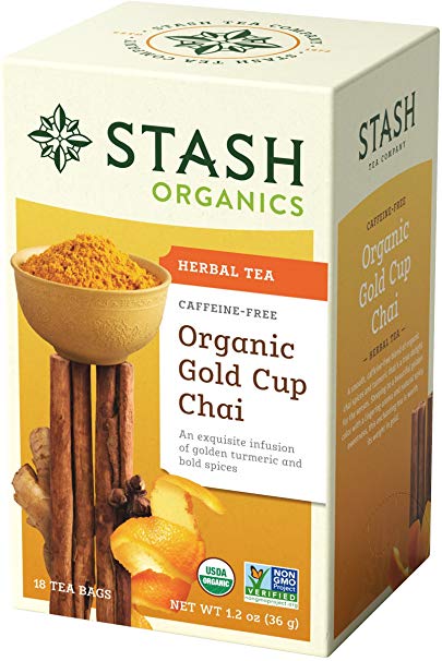 Stash Tea Organic Gold Cup Chai, 18 Count