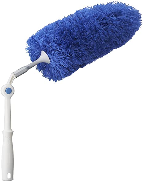 Unger Click & Dust Microfiber Duster with Pivoting Handle