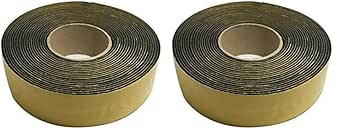 Frost King IT30/8 Rubber Insulation Tape, 2in Wide x 1/8in Thick x 30ft Long, Black (Pack of 2)