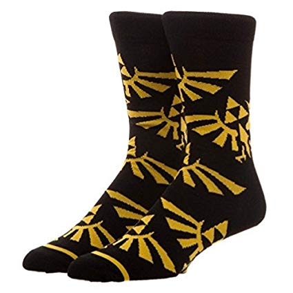 Nintendo Zelda Large All over Print Crew Socks