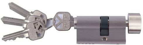 Andersen Storm Door Key Cylinder Lock in Nickel Finish (Kwikset Brand)
