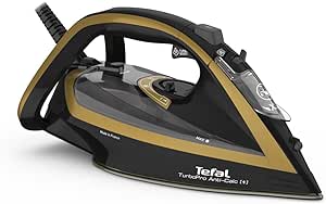 Tefal TurboPro FV5696E1 iron Dry iron Durilium AirGlide Autoclean soleplate 3000 W Black Gold