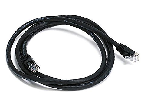 Monoprice 3FT 24AWG Cat6 550MHz UTP Ethernet Bare Copper Network Cable - Black