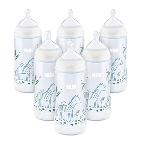 NUK Smooth Flow Anti-Colic Bottle, 10 Oz, 6 Pack, 0  Months