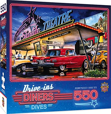 MasterPieces Drive-Ins, Diners and Dives - Starlite Drive-in 550pc Puzzle