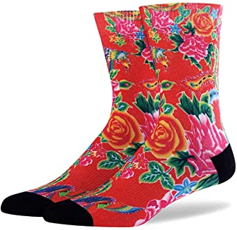 Colour-full Patterned Socks. Athletic Moisture Wicking. Made with Cool Max material. Printed Sock Designs