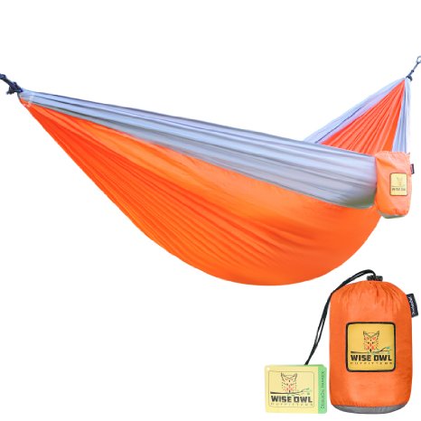 HAMMOCK SALE! The Ultimate Double Hammocks- The Best Quality Camp Gear For Backpacking Camping Survival & Travel- Portable Lightweight Parachute Nylon Ropes and Carabiners Included!