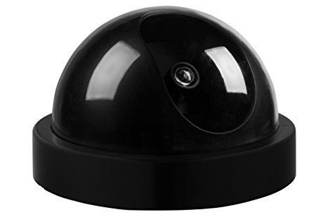 H Decor Dummy Dome Camera 4 Pack Indoor And Outdoor With Realistic Looking Flashing Red Light