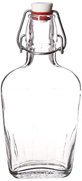 Bormioli Rocco Fiaschetta Glass 8.5 Ounce Pocket Flask, Set of 12
