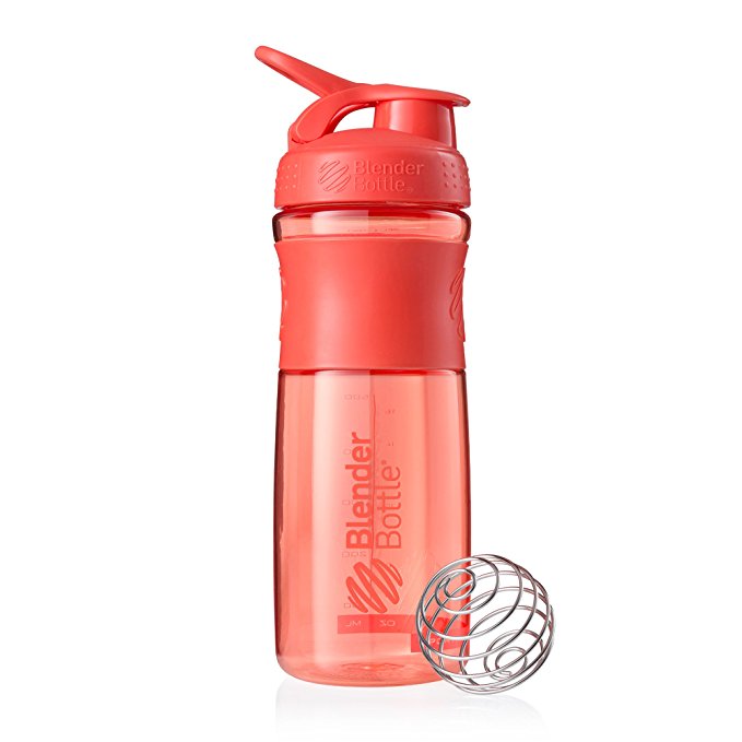 Blender Bottle Sports Mixer Coral, 0.4 Pound