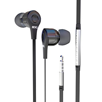 AZATOM Freedom BDX1 Professional earphones - Noise Isolating - In Ear can - High Clarity - For iPhone iPod iPad Samsung Galaxy Nokia (Black /Gun metal grey)