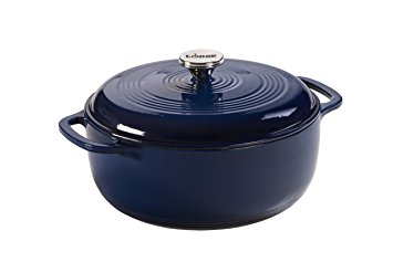 Lodge Manufacturing Company EC6D32 Enameled Dutch Oven, 6 qt, Indigo