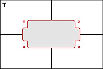 Pickup Routing Template- Humbucker Top Route