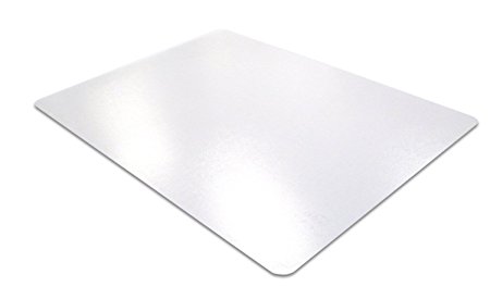 Desktex Polycarbonate Desk Mat, Embossed Surface, 17 x 22 Inches, Clear (FPDE1722R)