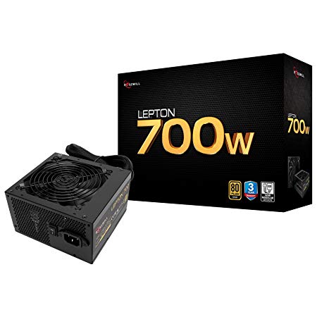 ROSEWILL Computer Modular Power Supply, 80 Plus Gold 700w Gaming PSU, ATX 12v/ 3 Year Warranty (LEPTON 700)