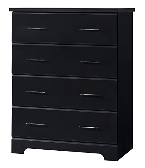 StorkCraft Brookside 4 Drawer Chest, Black