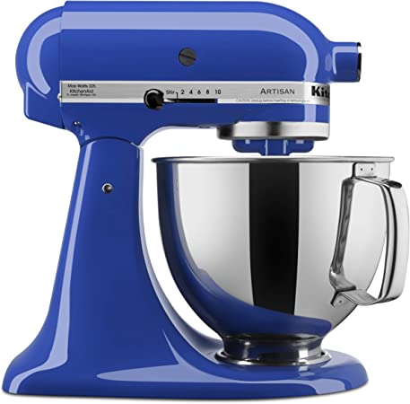 KitchenAid KSM150PSTB Artisan Series Stand Mixer with Pouring Shield, 5 quart, Twilight Blue