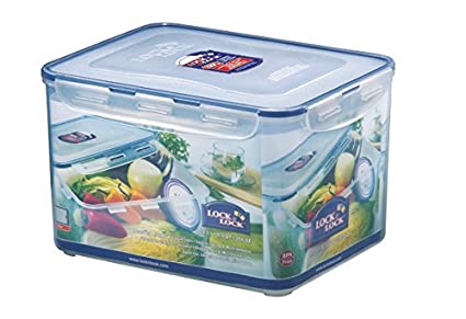 Lock&Lock Classics Tall Rectangular Food Container, 9 litres, Clear