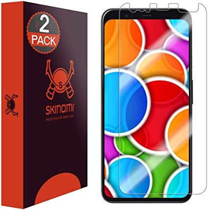 Skinomi Screen Protector Compatible with Google Pixel 4 XL (2-Pack)(Edge to Edge) Clear TechSkin TPU Anti-Bubble HD Film