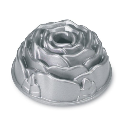 Nordic Ware Platinum Rose Cast Aluminum Bundt Pan