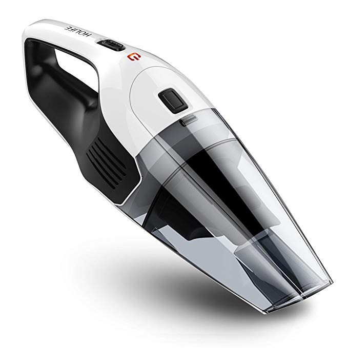 Holife 【2nd Gen】 Handheld Cordless Cleaner, 14.8V 100W 6K Pa Strong Cyclonic Suction Portable Rechargeable Hand Held Vac, Wet Dry Vacuum with Lithium and Quick Charge Tech for Home