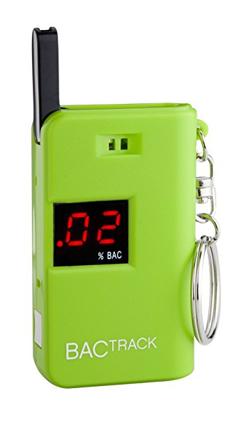 BACtrack Keychain Breathalyzer Portable Keyring Breath Alcohol Tester, Green