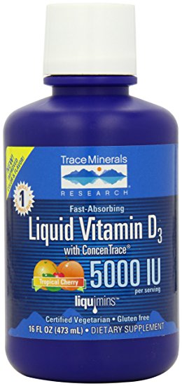 Trace Minerals Liquid Vitamin D3, 16-Ounce