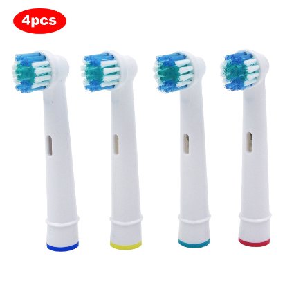 Ronsit Replacement Brush Heads Compatible with Oral-B Electric Toothbrush 4/8/12/16/20 Count For Oral B/Braun Professional Care/Professional Care SmartSeries/TriZone/Advance Power/Pro Health/Triumph/3D Excel/Vitality Precision Clean/Vitality Dual Clean (4)