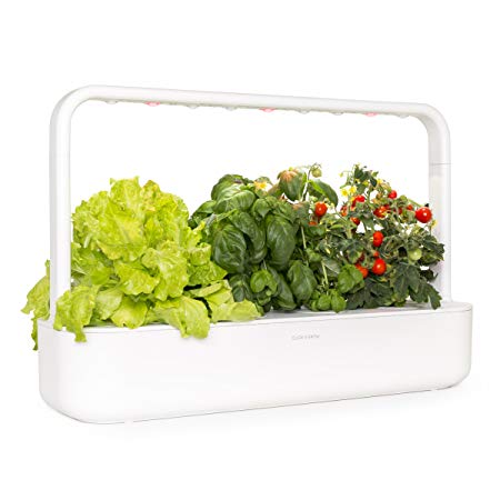 Click and Grow Smart Garden 9 Indoor Gardening Kit (Includes 3 Mini Tomato, 3 Basil and 3 Green Lettuce Plant pods), White