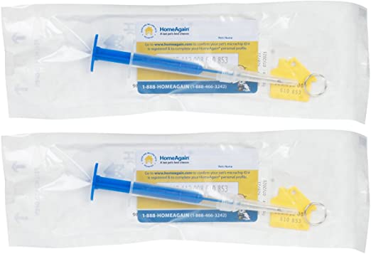 HomeAgain 2 Pack Microchip Implant Kit for Administration by Veterinarian