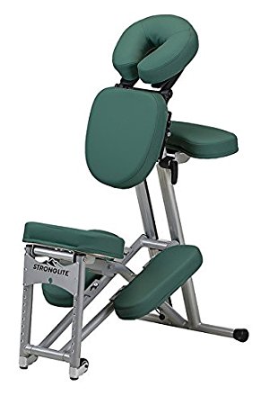 Stronglite Ergo Pro II - Version 2 Portable Massage Chair Package in Teal Green w 3 D.V.D Medical Massage Video Series