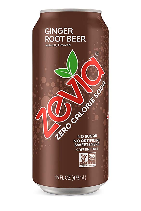 Zevia Ginger Root Beer, 16 Fl. Oz (Pack of 12)