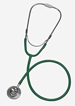 Doctor & Nurse Dual Head Stethoscope - MABIS Dual Head Lightweight Stethoscope, Hunter Green