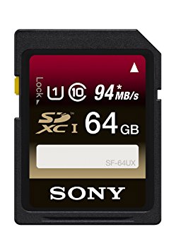 Sony 64GB SDXC UHS-1 Class 10 Memory Card (SF64UX/TQN) (OLD MODEL)