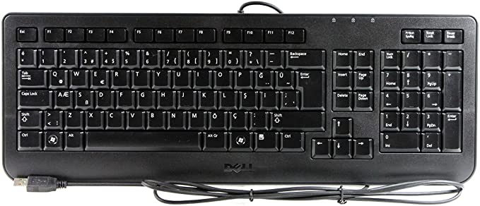 Genuine Dell SK-8185 Black 104 Key Slim Sleek USB Keyboard, For Use With Windows XP, Vista & Windows 7 & ANY Computer System That Supports USB Connectors, Compatible Dell Part Numbers: Y526K, X97G3, Compatible Model Number: KU-1018