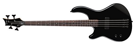 Dean E09 Bass Guitar, Left Handed - Classic Black