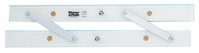 Weems & Plath Marine Navigation Parallel Ruler without Protractor Markings (15-Inch)