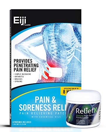 ReliefX Pain Relief Cream & Pain & Soreness Patches Alternative Combo Set