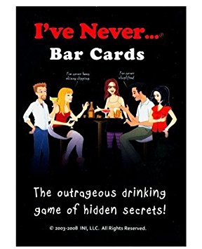 I've Never Bar Cards, The Outrageous Drinking Game of Hidden Secrets, This Game will Shock You, Surprise You, and Make You Laugh Out Loud, Includes 104 Questions and 10 Blank Cards