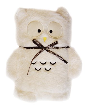 Peach Couture Soft and Plush Snuggle Owl Baby Blanket in Two Colors White