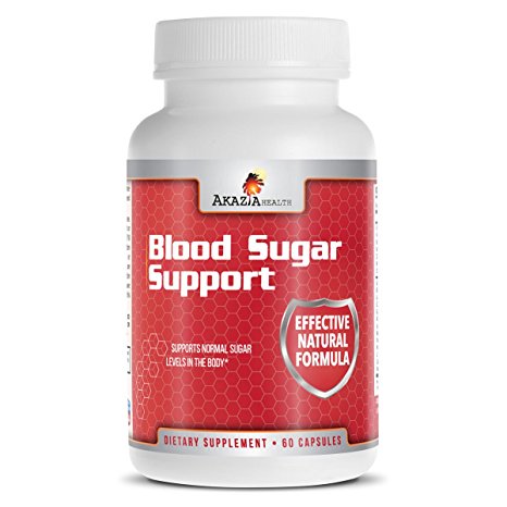 Blood Sugar Supplement with Cinnamon, Bitter Melon, Banaba Extract, Vitamins & Minerals To Support Blood Sugar Control - 60 Caps- 100% Money Back Guarantee