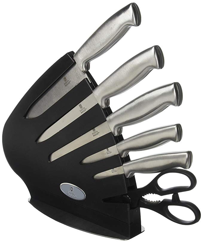 Chefs Basics Select Knife Set & Scissor, Silver