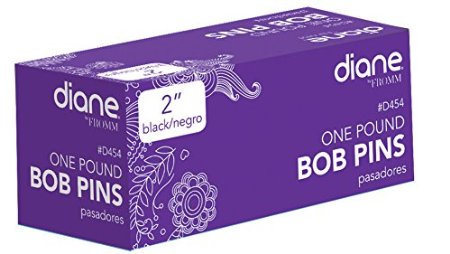 Diane 2" Bobby Pins, Black, 1lb Box