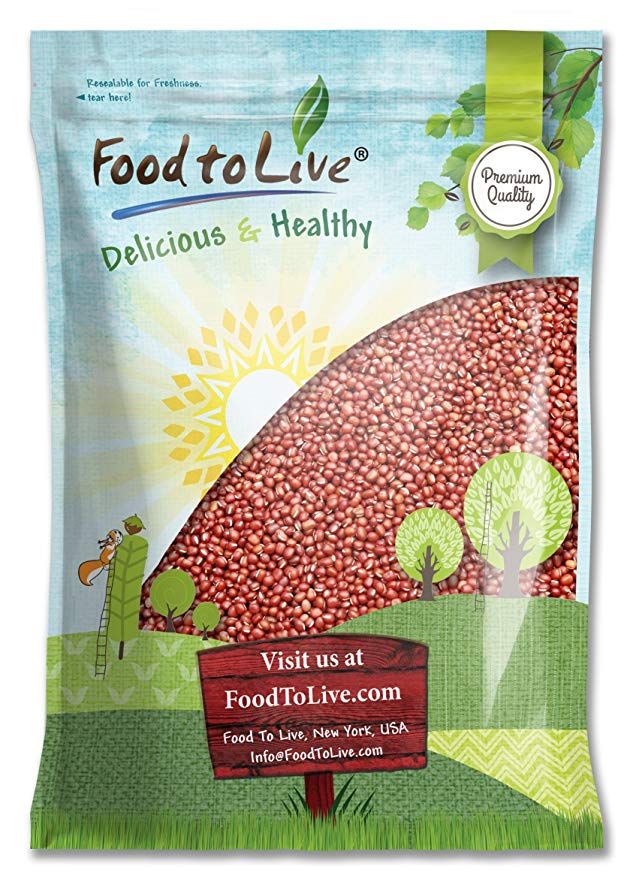 Food to Live Adzuki Sprouting Beans (Great for Cooking and Growing Sprouts) — 10 Pounds